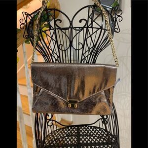 ✨Express gold envelope evening bag NWT